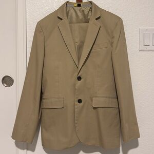 JCrew Boys' Ludlow suit jacket AND pants in Italian chino Size 16 LIKE NEW
